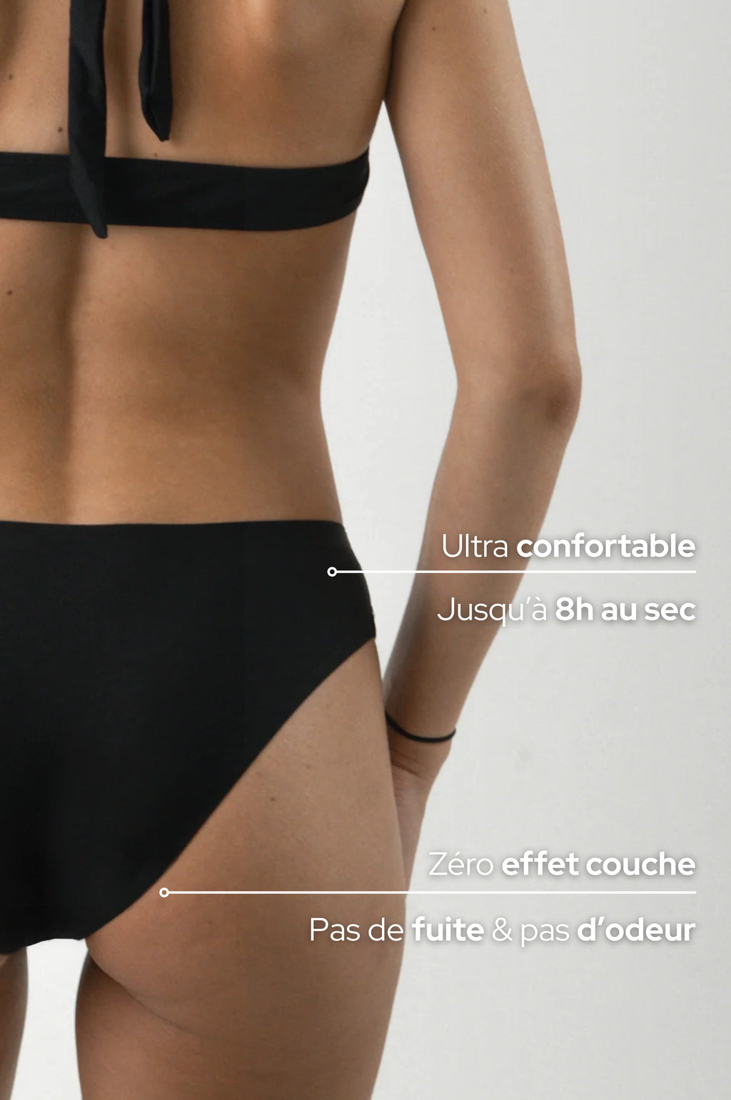 Bas de Maillot menstruel Simone, sans coutures